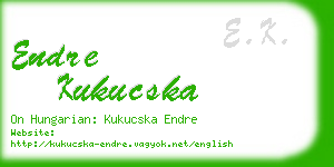 endre kukucska business card